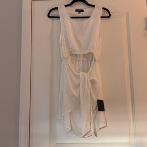 NWT Lulus Women White Wrap Mini Dress